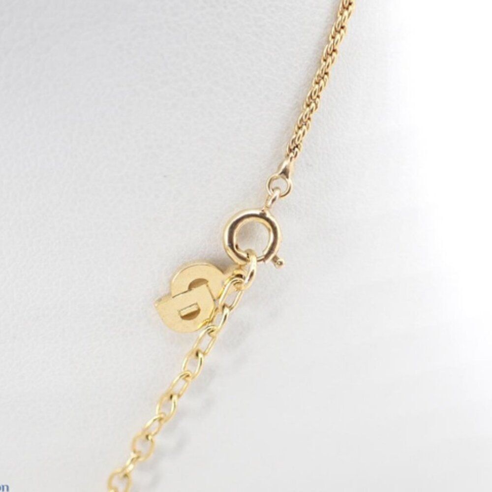 ✨ Stunning Christian Dior Vintage Gold Crystal Ball Necklace ✨ - Picture 3 of 5